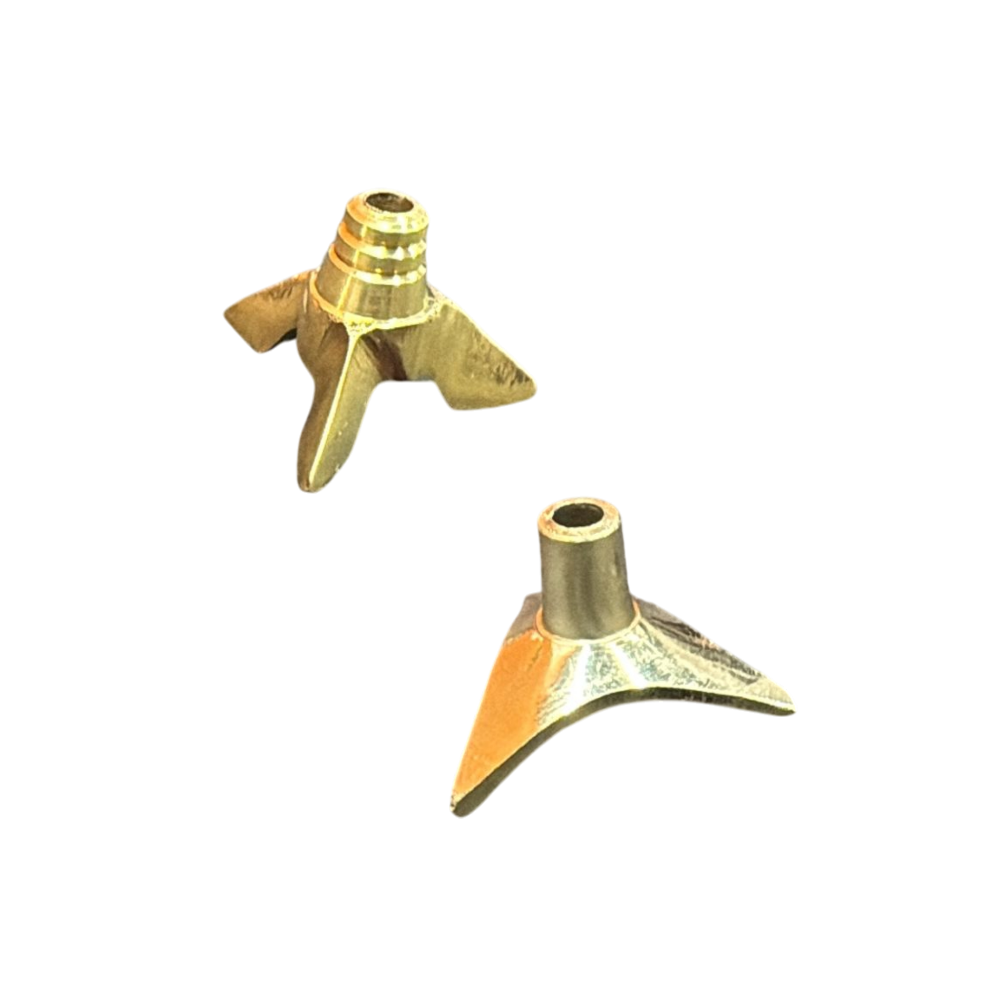Brass Cotton Wick Holder - Traditional Deepam Accessory for Daily Puja