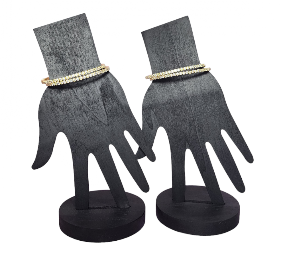 Bangles Fancy Style High Gold Polish AD Party wear set of 4 | Traditional Fashion Jewellery