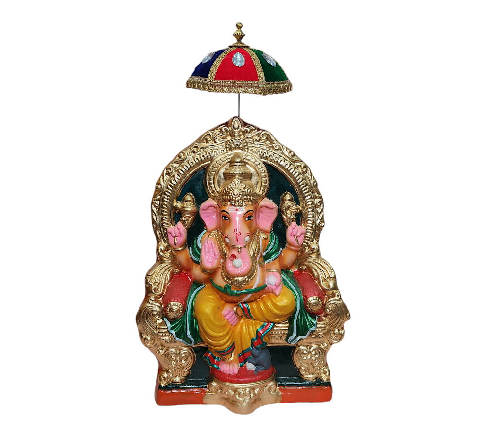 Raja Ganapathy with Umberlla 12"