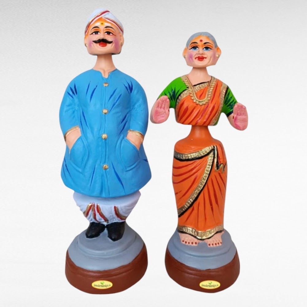 Thatha Patti Standing Dancing Navaratri Golu Doll/ Bommai / Bommulu | Navaratri Golu Doll
