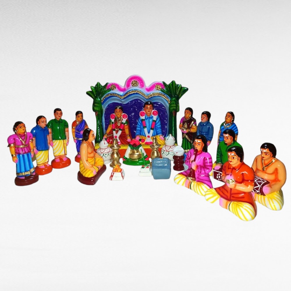 Marriage Set Navaratri Golu Dolls/ Bommai / Bommulu | Navaratri Golu Doll