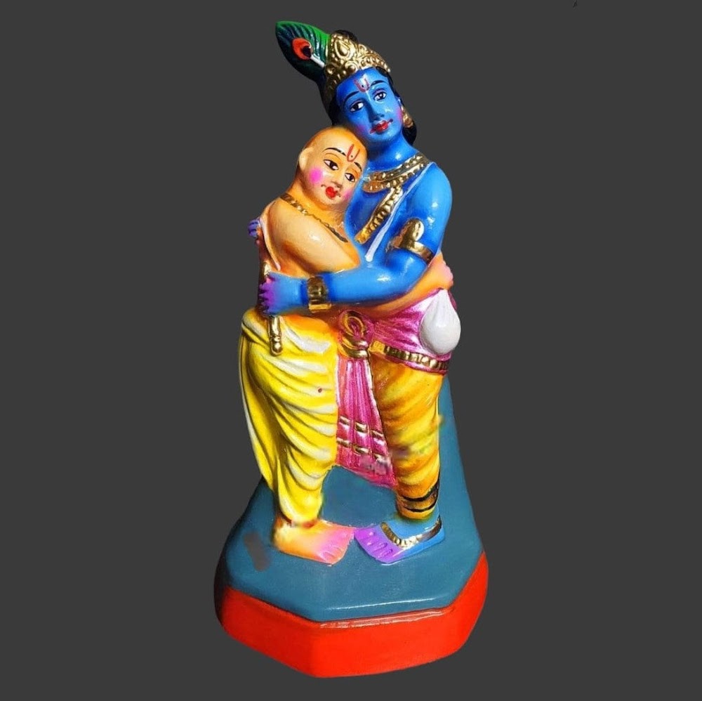 Krishnar Kusalar 14 Inch | Traditional Idol