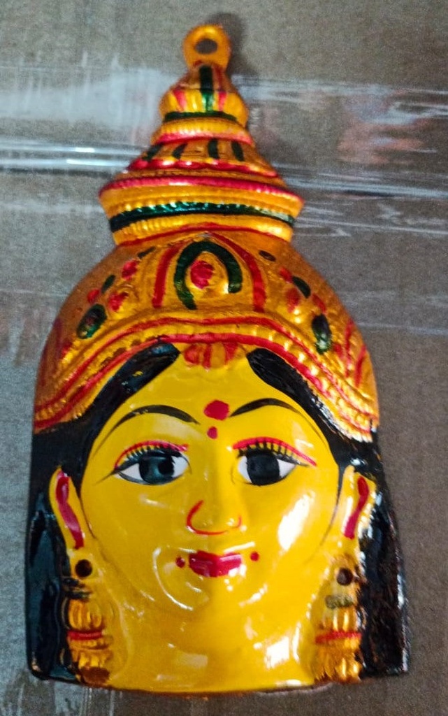 Varalakshmi Devi Decorated Face 8 inches | Traditional Idol