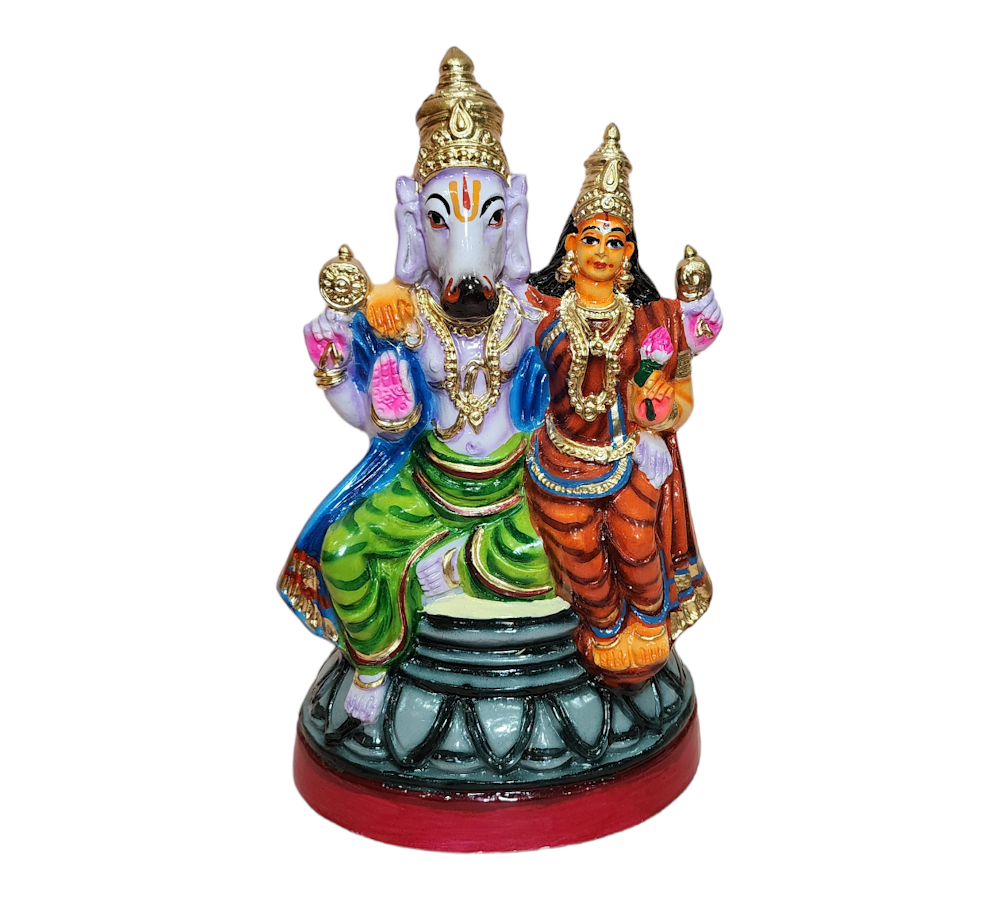 Lakshmi Hayagrivar 10" | Traditional Idol