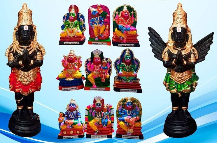 Nava Narasimhar, Garudan Hanuman (Combo Offer) | Traditional Idol