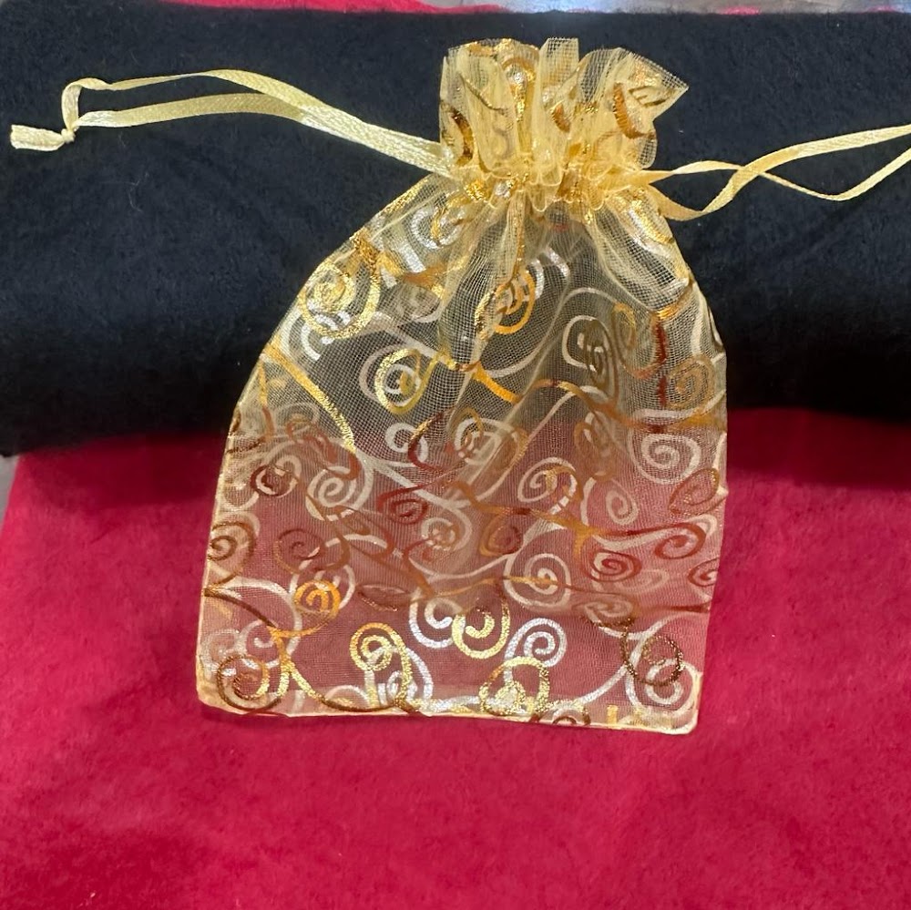 Golden Color Organza Gift Bags / Potli Bags / Surukupai / Return Gifts | Festive Return Gift